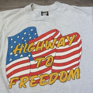Highway to Freedom single stitch vintage shirt
